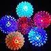 Elife 6pcs Assorted Color Elastic Light-up Spike Ball with LED flash light up for fun/Games