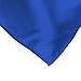LinenTablecloth 60-Inch Square Satin Overlay Royal Blue