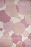 New Wave Bubbles Rug in Pink