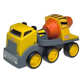 Little Tikes Rugged Riggz Cement Truck with Soft Rubber Tires