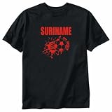 T-Shirt Black  All Soccer Suriname  Country