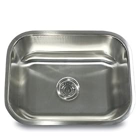 Buy 16 Gauge Stainless Steel Rectangle Undermount Kitchen Sink in Brushed Satin by Nantucket now!
