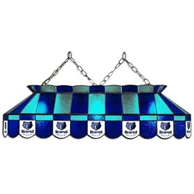Imperial Memphis Grizzlies Licensed 40-Inch Rectangular Stained Glass Billiard Table Light