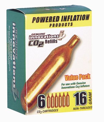 Pump Innovations CO2 Cartridges 16G Non-threaded 6 pack