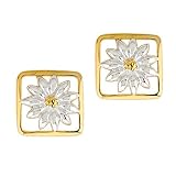 Style Nature Collection Daisy Sterling Silver Earrings