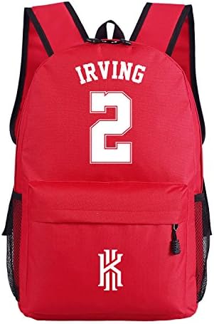 WISHOT Kyrie Irving Logo Backpack NBA Basketball Fans Schoolbag
