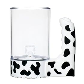 Kitsch'n'fun Moo Mixer, battery powered drinks mixer and beaker