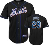 Ike Davis Jersey: Adult Majestic Alternate Black Replica New York Mets Jersey