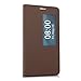 kwmobile Practical and Chic FLIP Cover case with Window and Synthetic Leather for Huawei MediaPad X2 7.0 in Dark Brown