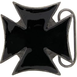 Black Iron Cross Belt Buckle