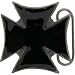 Black Iron Cross Belt Buckle
