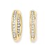14K Yellow Gold 1/2 ct. Diamond Huggie Earrings