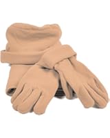 Solid Color Polyester 3 Piece Fleece Hat, Scarf & Glove Women's Winter Set