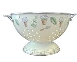 Pfaltzgraff Flower Garden 3--Quart Enamel on Steel Colander