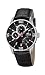 Lotus Men's Quartz Watch with Black Dial Analogue Display and Black Leather Strap 15798/3