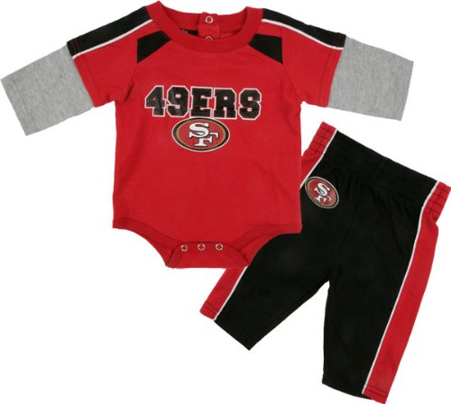 San Francisco 49ers Newborn Long Sleeve Creeper and Pants Set