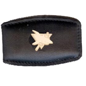 San Jose Sharks Silver Leather Money Clip