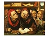 Suppliant Peasants in the Office of Two Tax Collectors Art Styles Giclee Poster Print by Quentin Metsys, 24x18