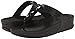 FitFlop Women's Petra Leather Flip Flop, All Black, 6 M US