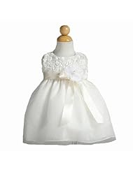 Girls Embroidered Flower-Girl Dress 