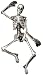 Spooky Paper Cut Out Skeleton Halloween Decoration 35in High