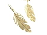 18kt Feather Earrings by Annette Ferdinandsen
