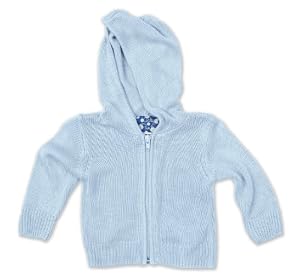 Kicky Pants Knit Hoodie, Pond, 18-24 Months