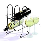 Spectrum Diversified 49510CAT Townhouse Bottle Wine Rack, Black