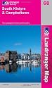 South Kintyre and Campbeltown (Landranger Maps) (OS Landranger Map)