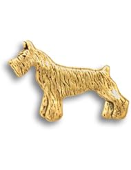 14k Gold Schnauzer Pin by The Magic Zoo