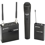 Azden Dual-channel On-camera Uhf Lavaliere and Hand-held Wireless Microphone System