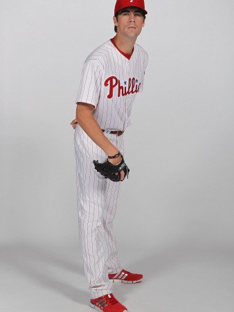 Philadelphia Phillies Photo Day, CLEARWATER, FL - FEBRUARY 22: Cole Hamels Photographic Poster Print by Nick Laham, 18x24