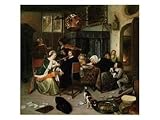 The Dissolute Household, 1668 Art Styles Giclee Poster Print by Jan Havicksz. Steen, 40x30