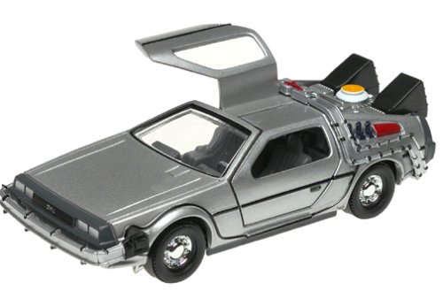 Back to the Future -- DeLorean with Doc Brown Figure