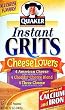 Quaker Instant Grit Cheese Lovers 12oz - 6 Unit Pack
