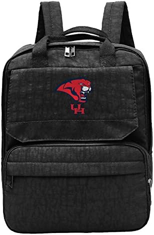 HotChill University Of Houston Women's Outdoor Multifunctional Canvas Backpack High Capacity Leisure Bag Black