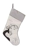 Merry Christmas Embroidered Stocking, Reindeer