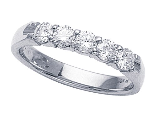 0.75 cts Round Diamonds Band - Platinum, 14kt White or Yellow Gold