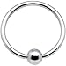14 Gauge STEEL BCR Captive Ring - 16.7mm