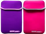 Nuvo-Tek Sleeve Case Cover for Kindle 3, Coby Kyros MID7015 or Samsung Galaxy Tab P1000 Tablet (Purple/Fuchsia)