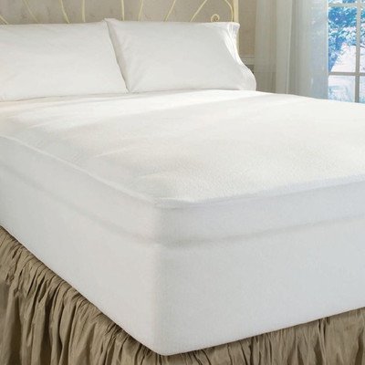 DreamFit 4-Degree Dream Cool Performance Fabric Mattress Protector, Queen, White