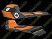 Pyramat PM550 Sound Video Game Lounger, Orange