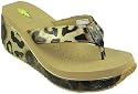 Volatile Mimi Women's Comfortable Exotic Print Wedge Thong Sandals