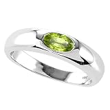 0.50 (1 2) cttw Genuine Peridot Ring - 14kt White or Yellow Gold LIFETIME WARRANTY