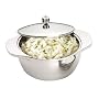 Prestige Polished Stainless Steel Covered Round Insulated Serving Dish, 1.8 Litre