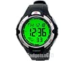 Digital Compass Watch with Extra Large Display, 24-hour 1/100-sec Chronograph, Dual Time Zone, 4 Daily Alarms, 24-hour Timer, Auto Leap Year