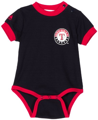 MLB Unisex Infant/Toddler Texas Rangers Name & Number Onesie (Navy, 6-9 Months)