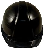 BLACK ABS SAFETY HARD HAT W/ LINER