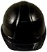 BLACK ABS SAFETY HARD HAT W/ LINER