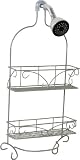 Zenith Over The Shower Head Scroll Series Shower Caddy, Satin Nickel